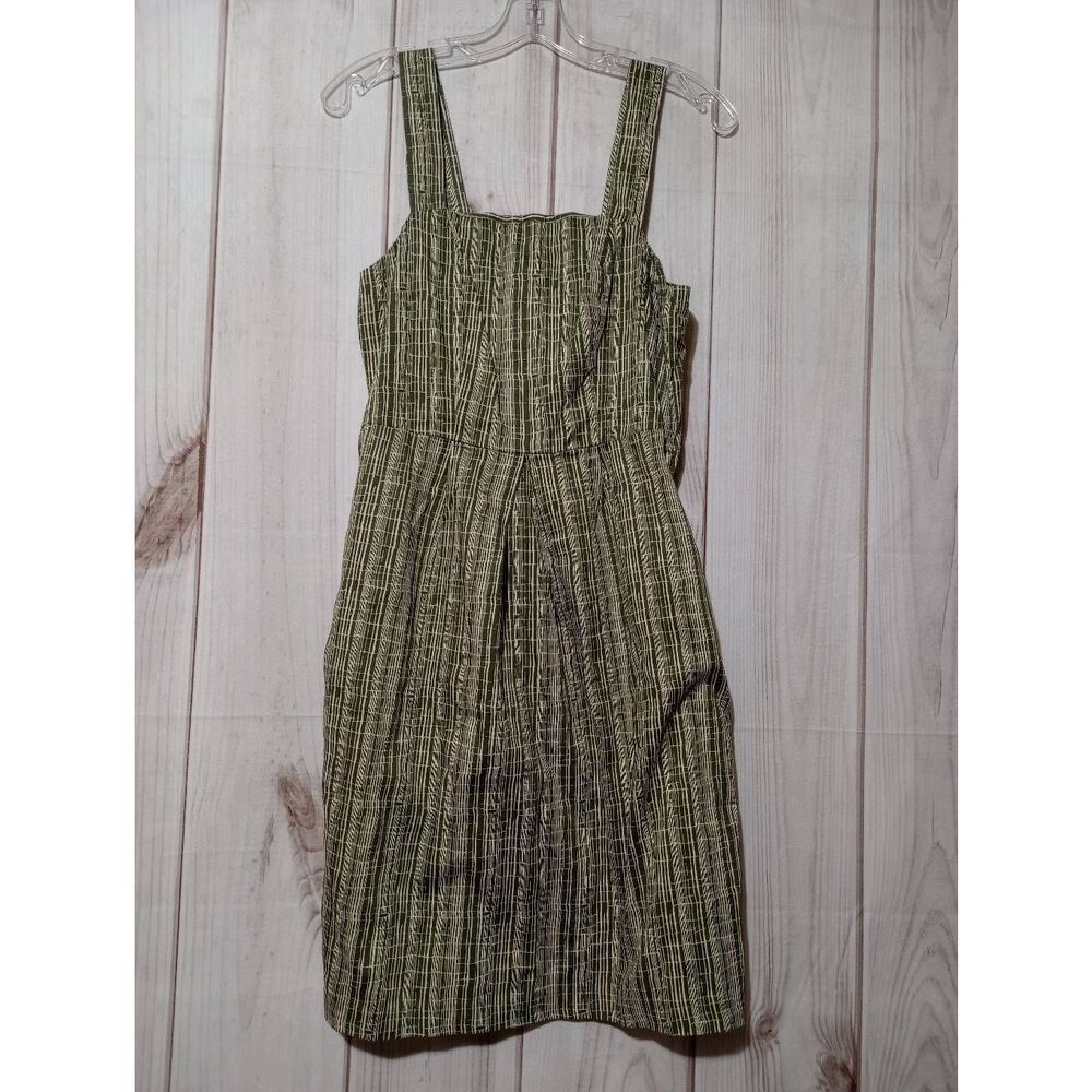 Maurices Dress Ladies 7 Army Green Sleeveless‎ Midi Pockets